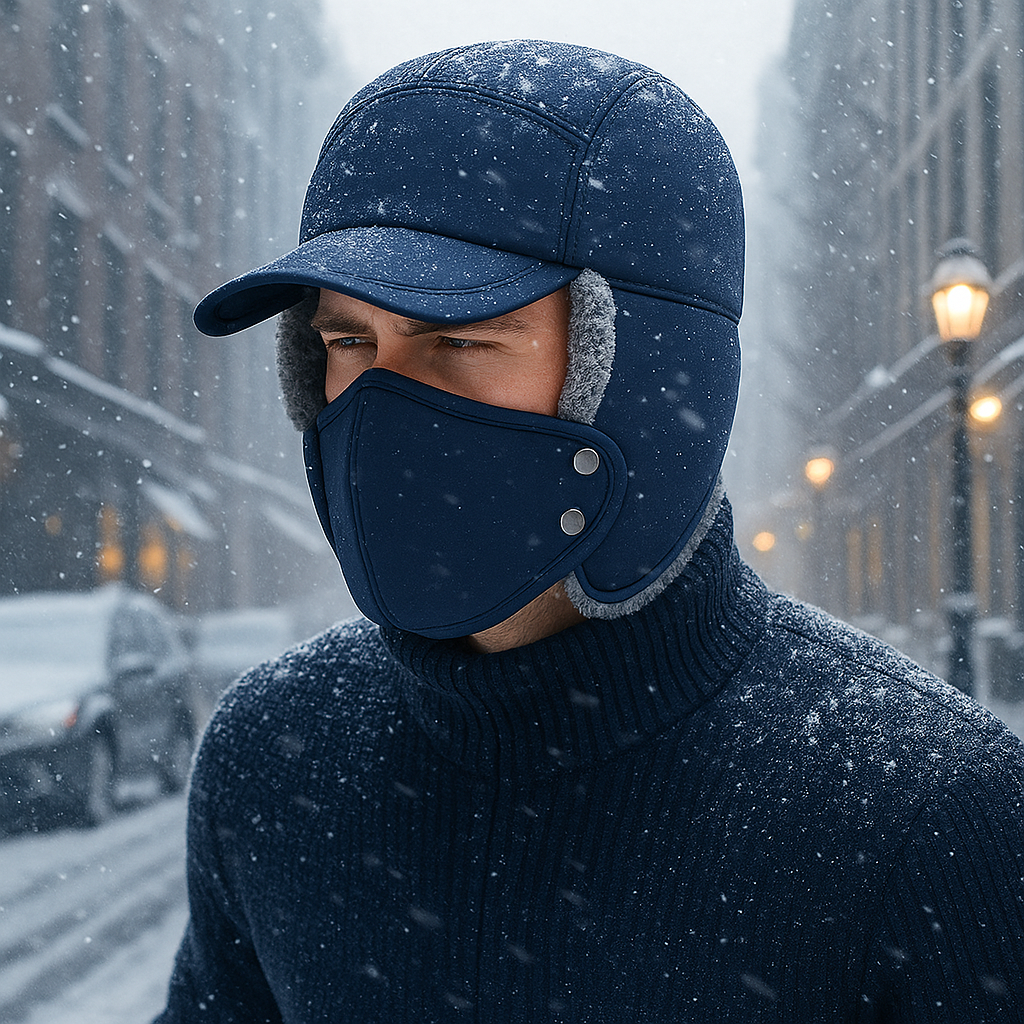 Chapeau trapper thermique coupe-vent hiver