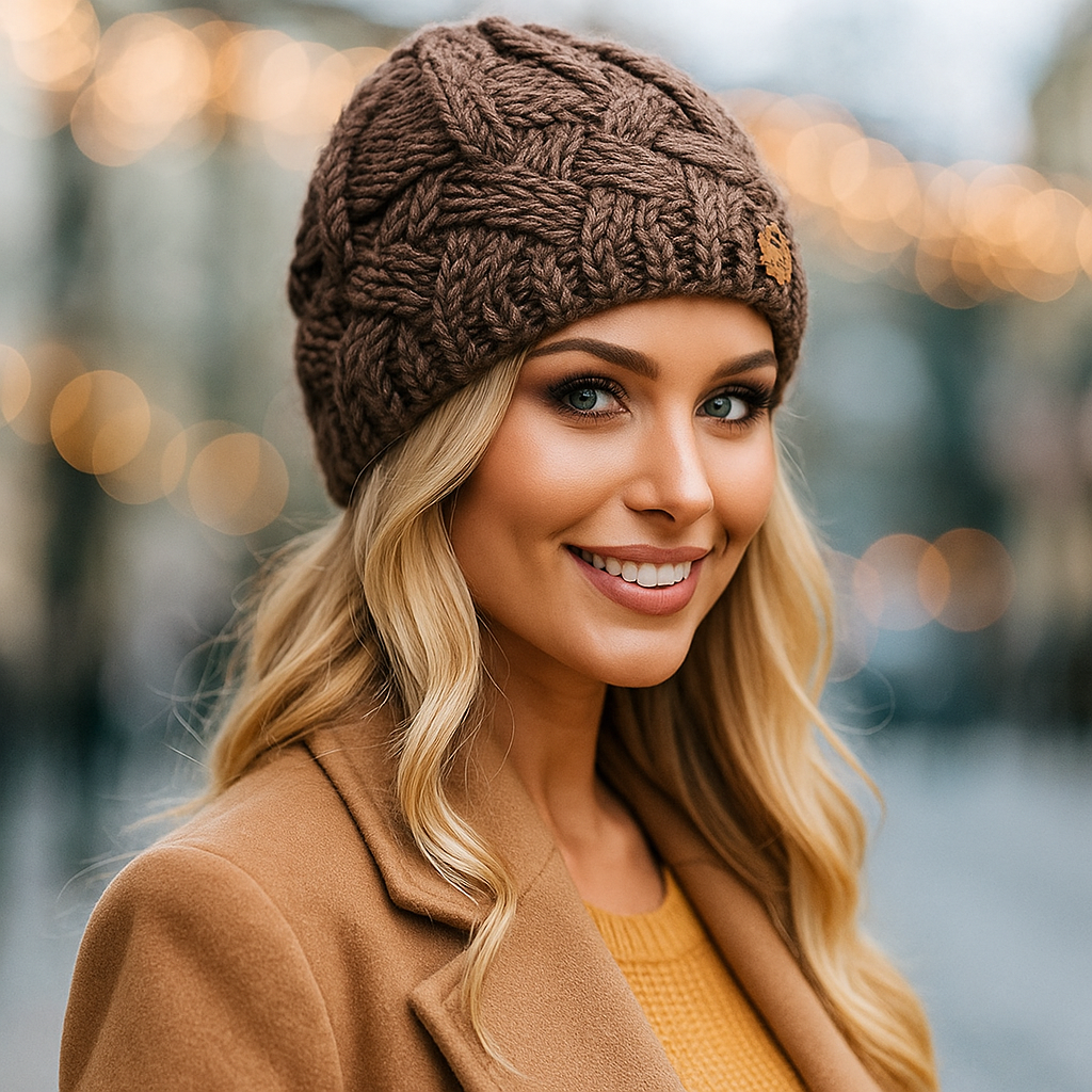 Bonnet d’hiver torsadé femme Elena