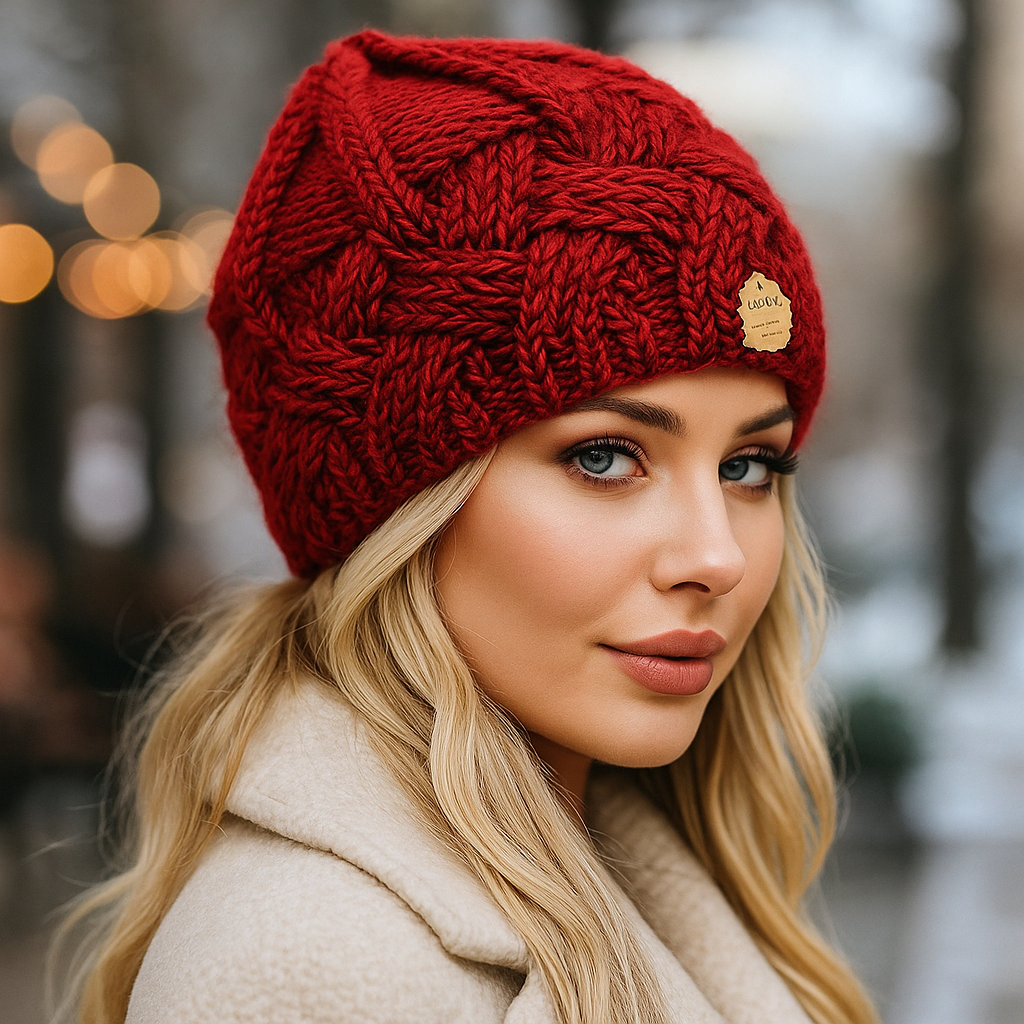 Bonnet d’hiver torsadé femme Elena