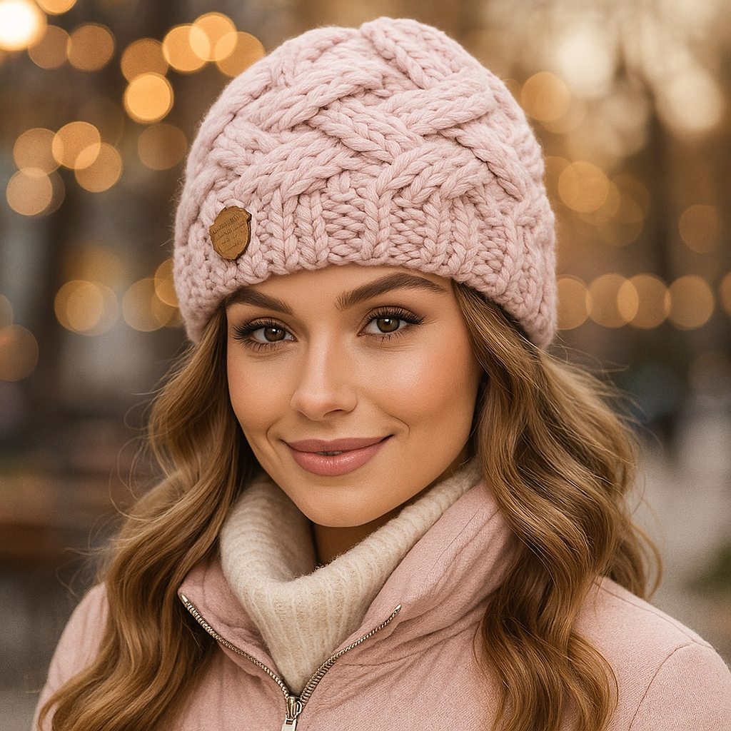 Bonnet d’hiver torsadé femme Elena