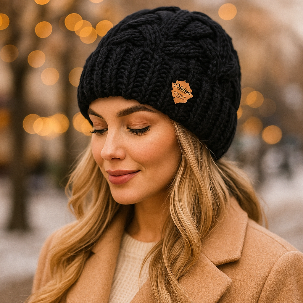 Bonnet d’hiver torsadé femme Elena
