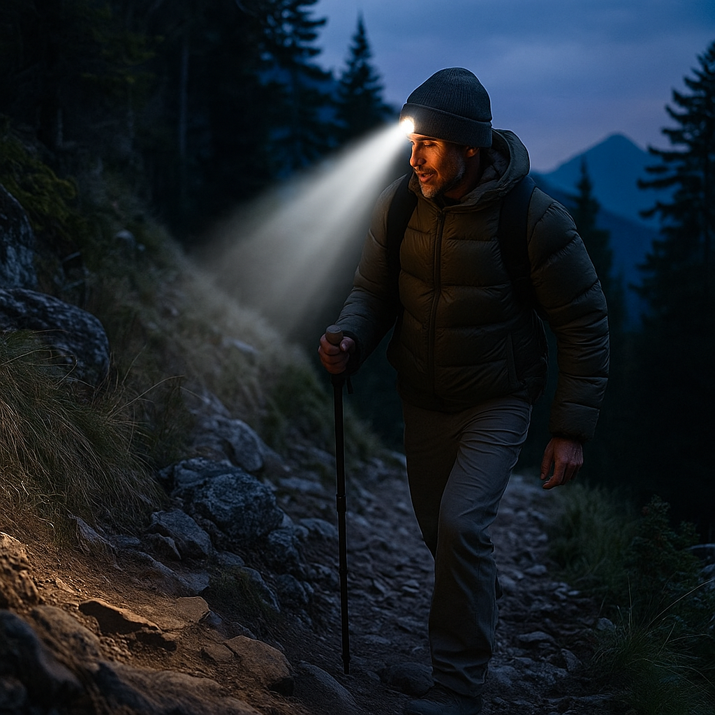 Bonnet LED Confortable avec Lampe Frontale Amovible