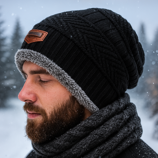 Lukas – Bonnet Hiver Doublé Fourrure Ultra Chaud