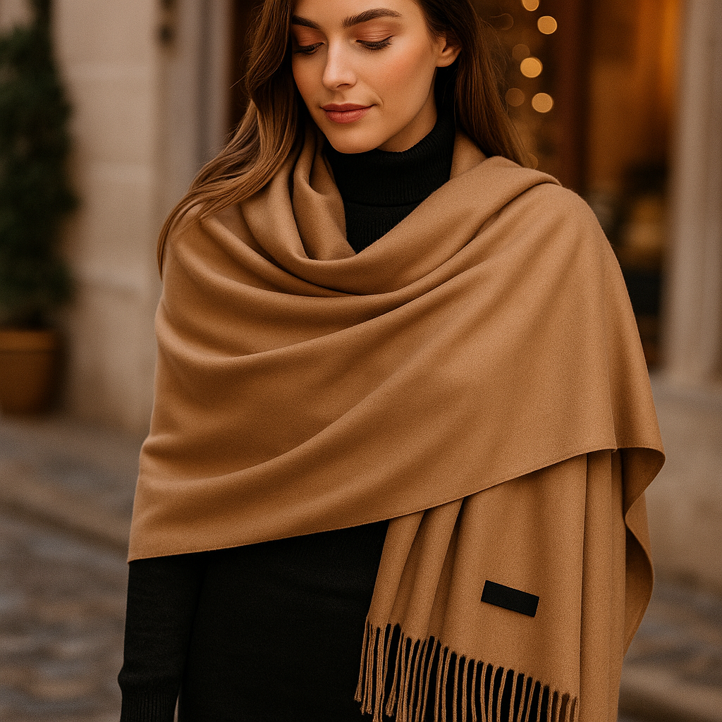 Écharpe en Cachemire Femme – Longue, Douce et Élégante pour l’Hiver