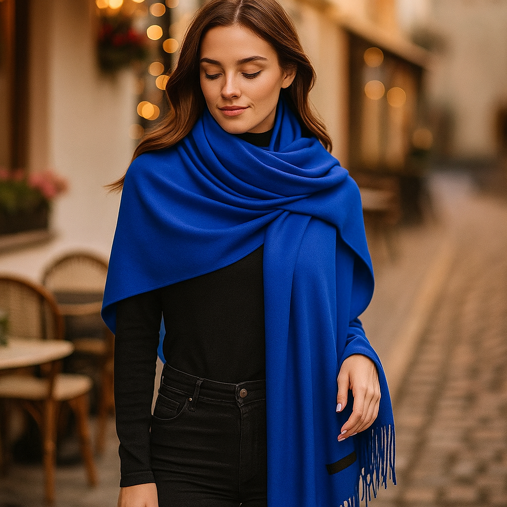 Écharpe en Cachemire Femme – Longue, Douce et Élégante pour l’Hiver