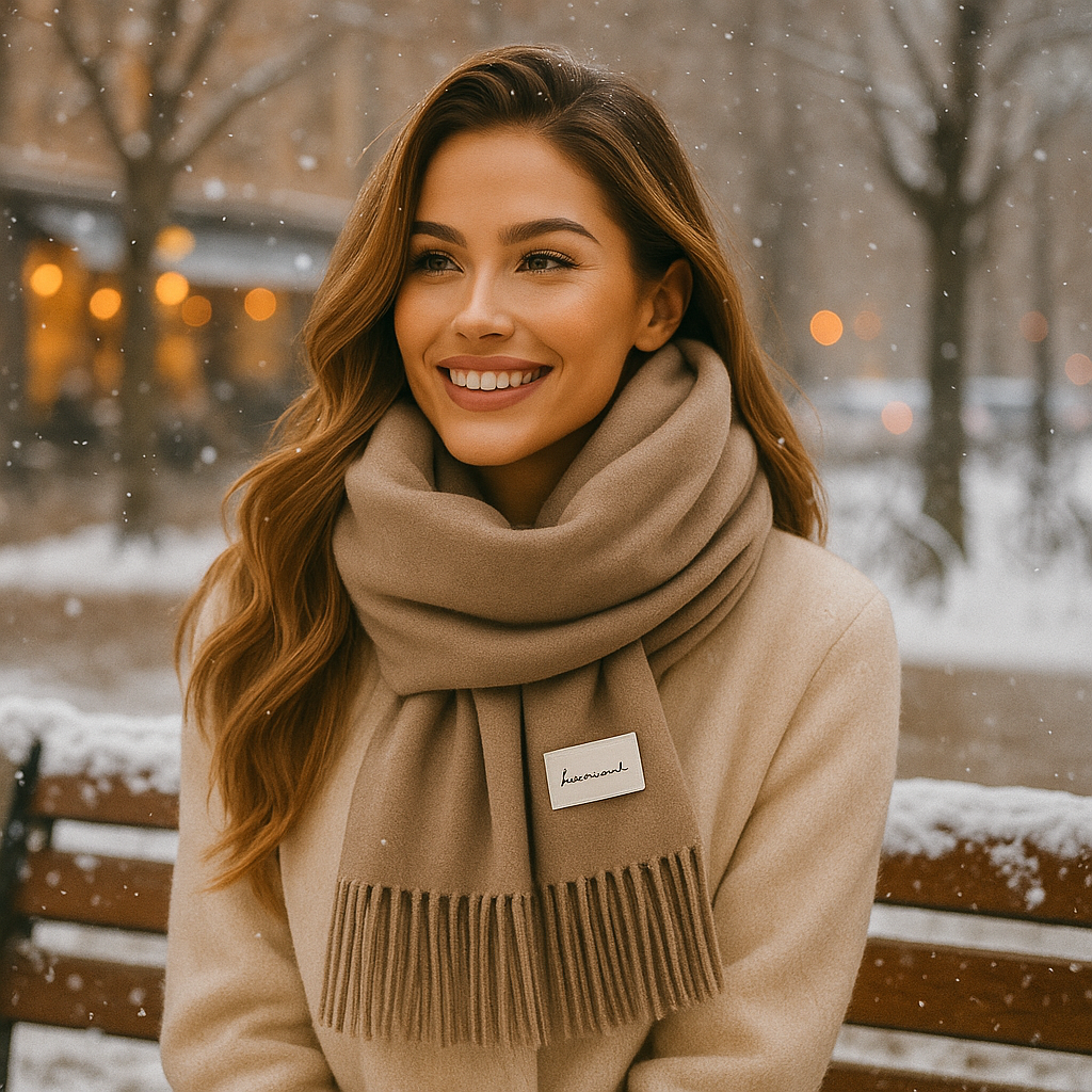Oneka – Écharpe d’Hiver en Cachemire Chaud