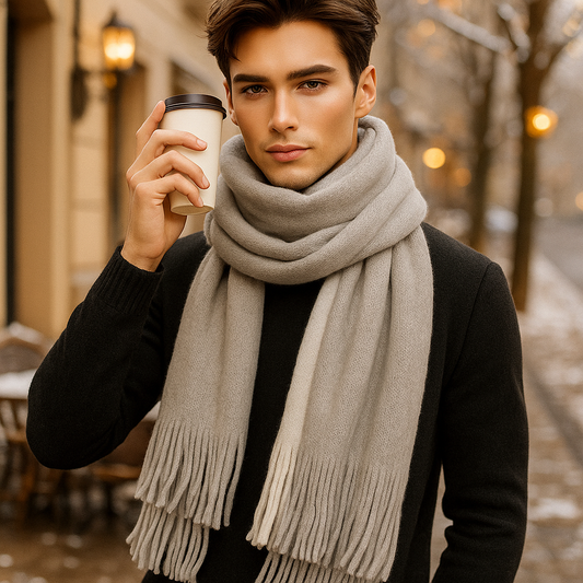Écharpe en Cachemire Longue et Élégante – Douceur et Style Hiver