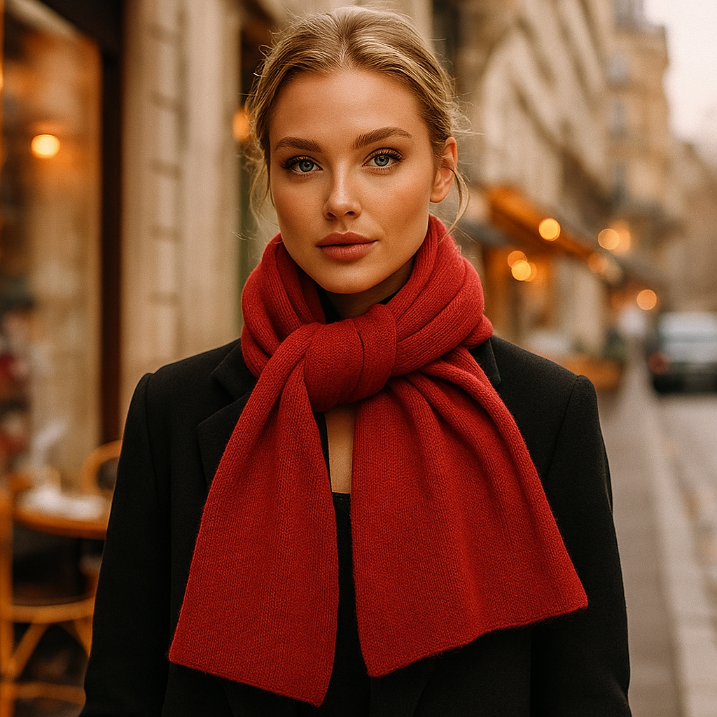 Écharpe Cachemire Unisexe Tricotée Hiver