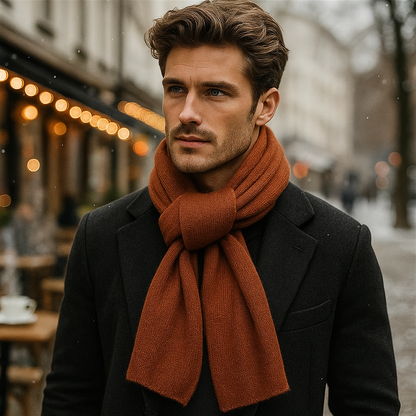 Écharpe Cachemire Unisexe Tricotée Hiver