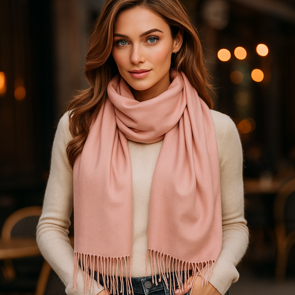 Écharpe Pashmina Femme – Douce, Soyeuse et Enveloppante