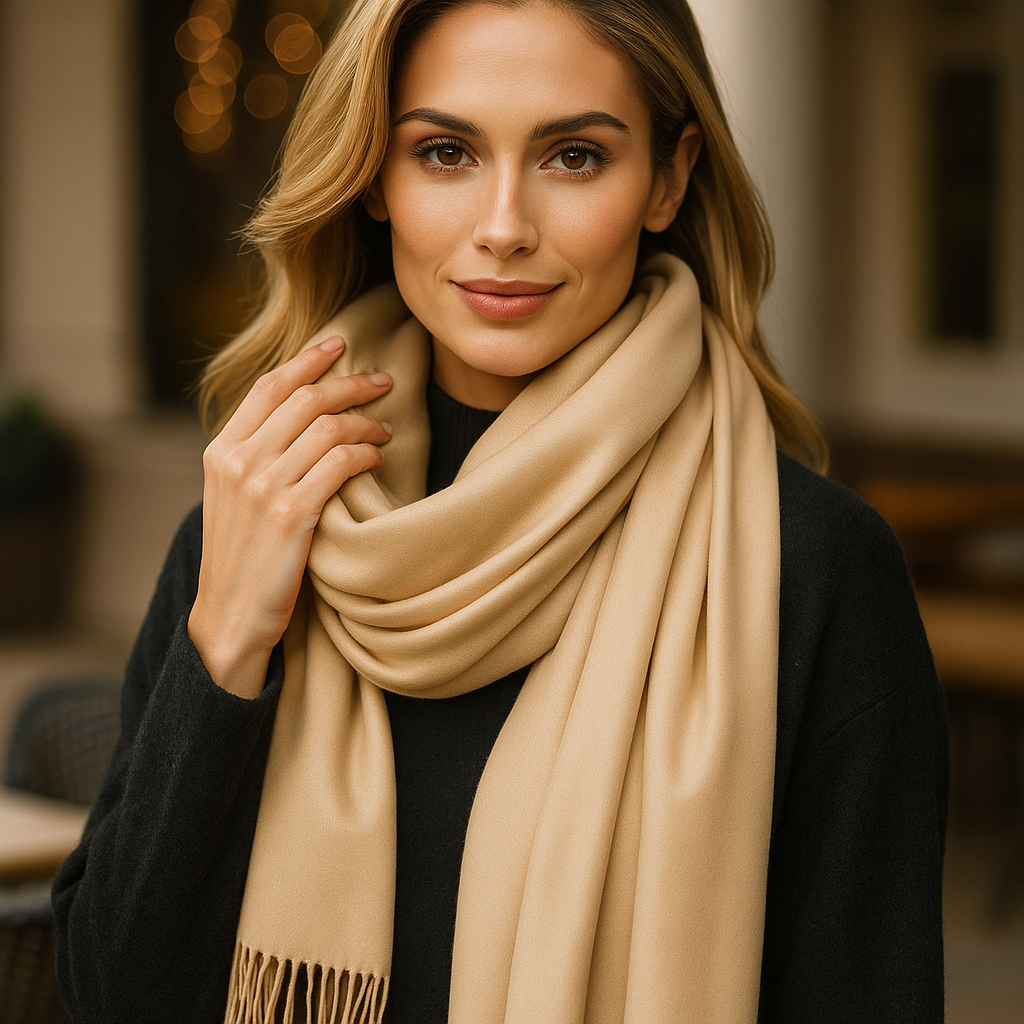 Écharpe Pashmina Femme – Douce, Soyeuse et Enveloppante