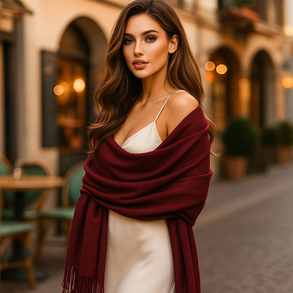 Écharpe Pashmina Femme – Douce, Soyeuse et Enveloppante
