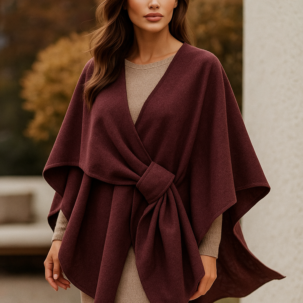 Écharpe Veste Drapée Élégante – Luxe et Confort