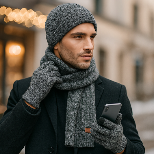 Ensemble Bonnet Écharpe Gants – Confort Thermique Élégant