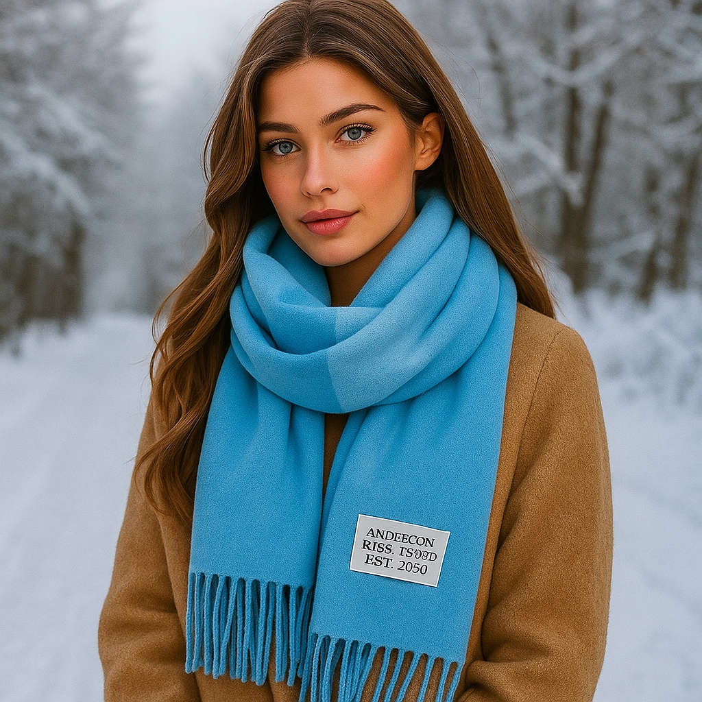 Oneka – Écharpe d’Hiver en Cachemire Chaud