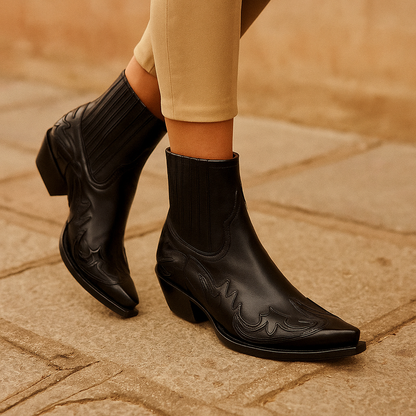 Bottes Cow-Boy Femme en Cuir