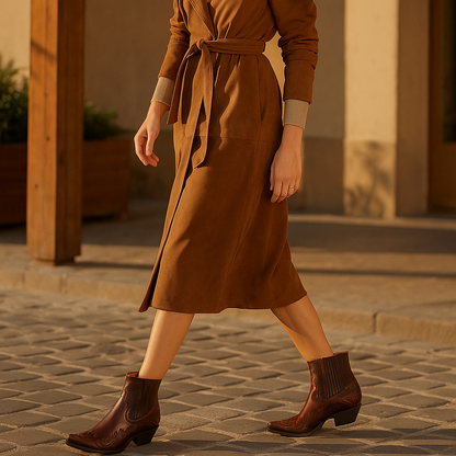 Bottes Cow-Boy Femme en Cuir