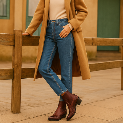 Bottes Cow-Boy Femme en Cuir