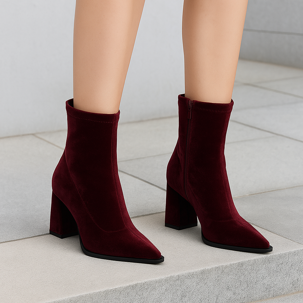 Bottines Vernies Chic à Talon Bloc