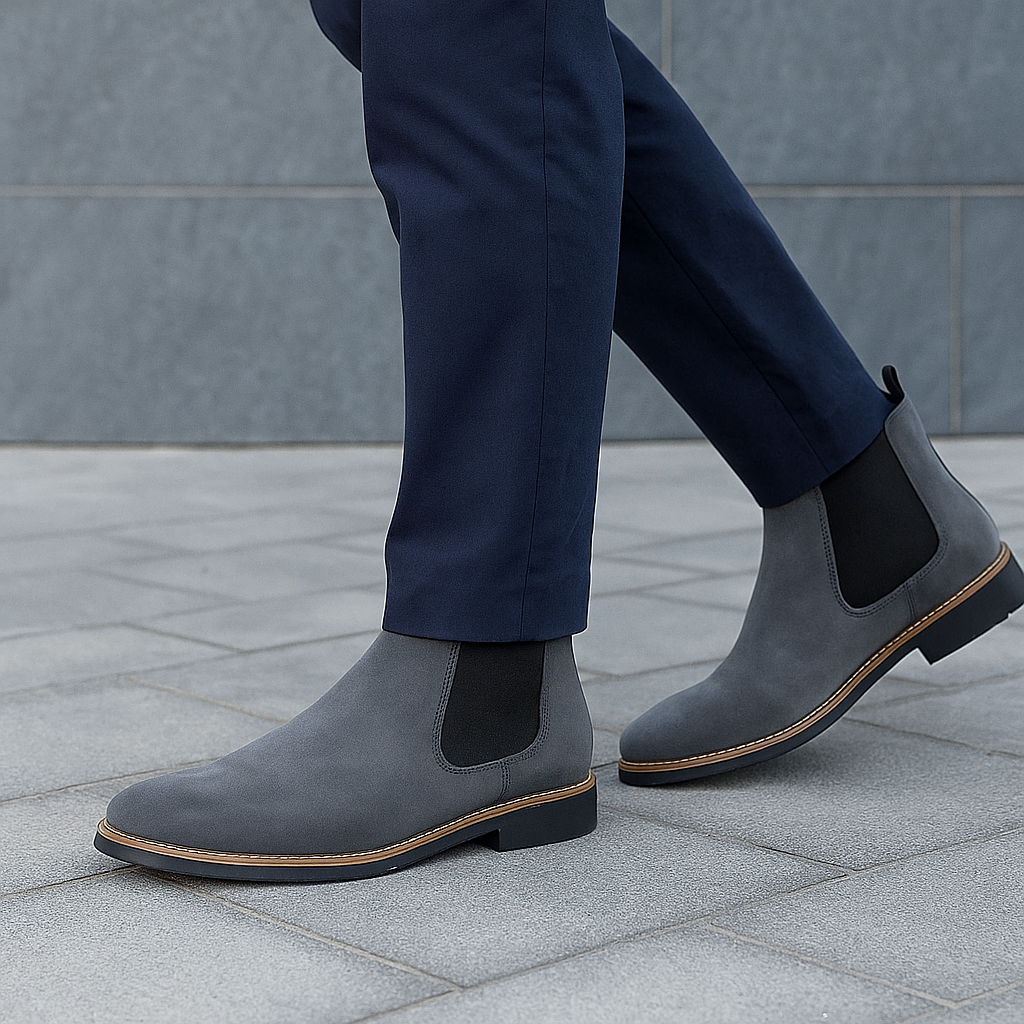 Bottines en daim pour hommes - Élégance et confort