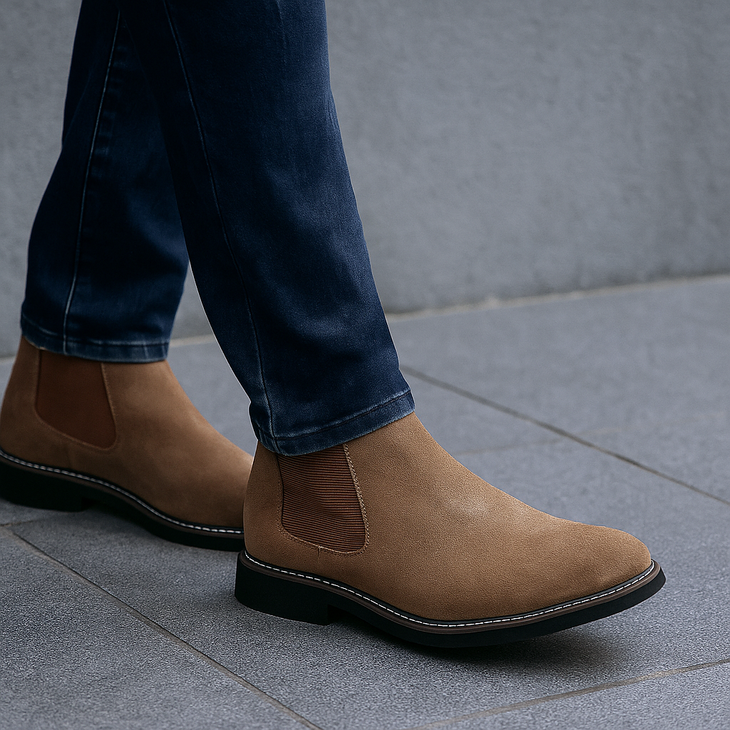 Bottines en daim pour hommes - Élégance et confort
