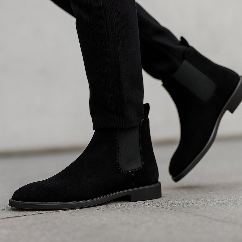 Giovanni - Bottes en suède élégantes