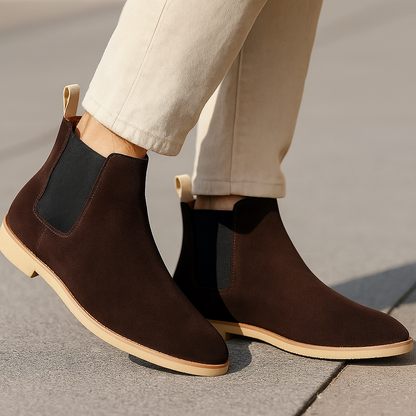 Giovanni - Bottes en suède élégantes