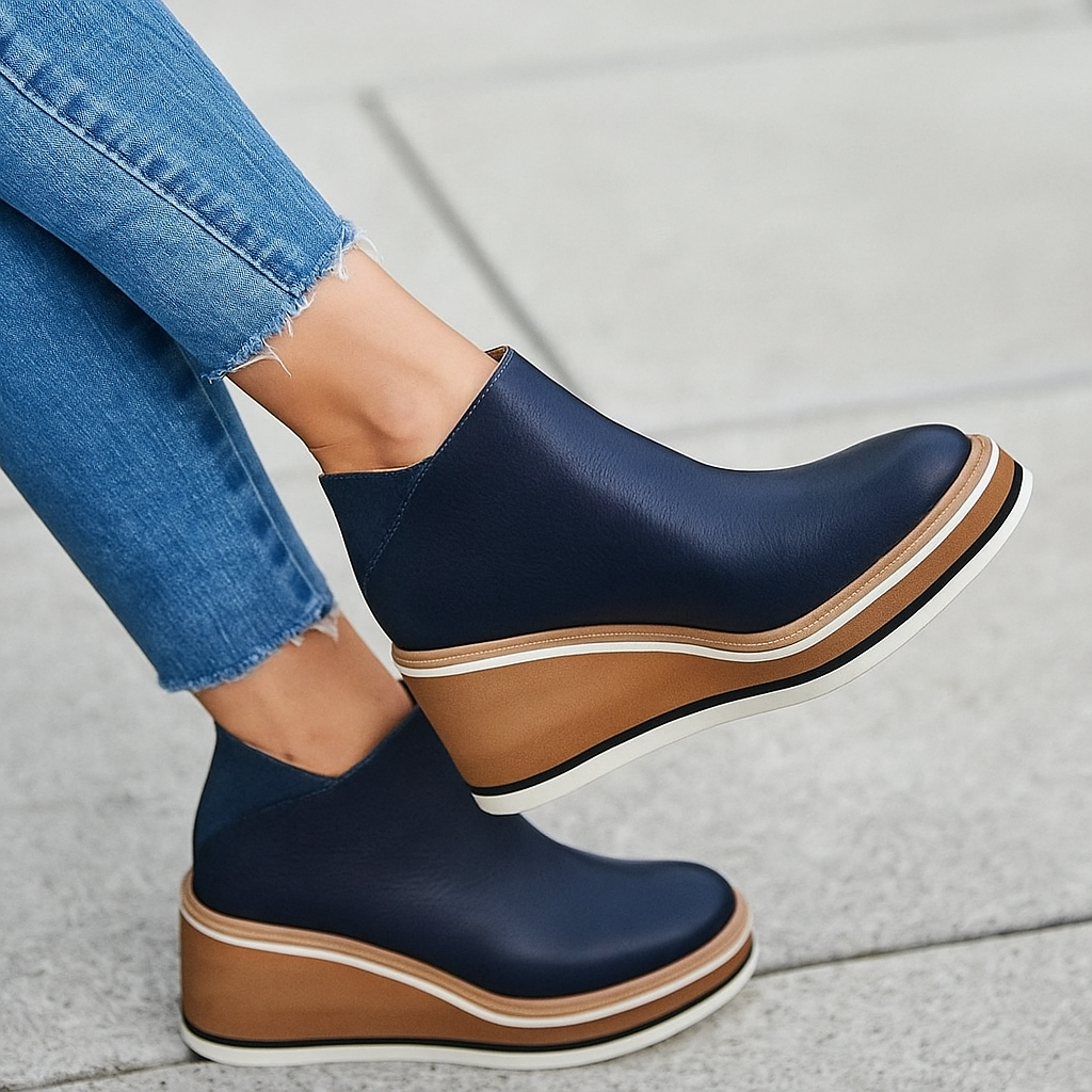Bottes Femme à Talon Compensé Confortables et Élégantes