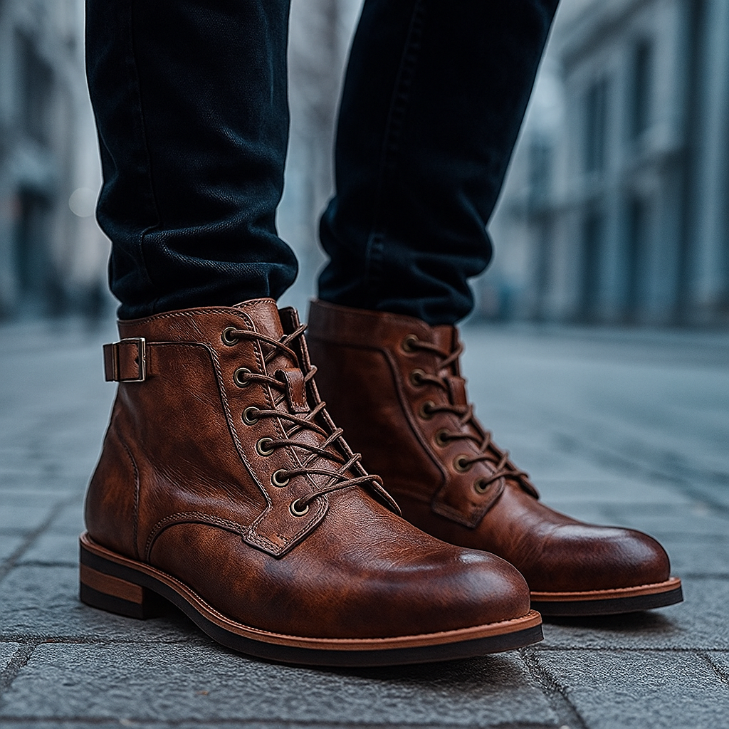 Herren Lederstiefel Clyde – Eleganz und Komfort im Alltag