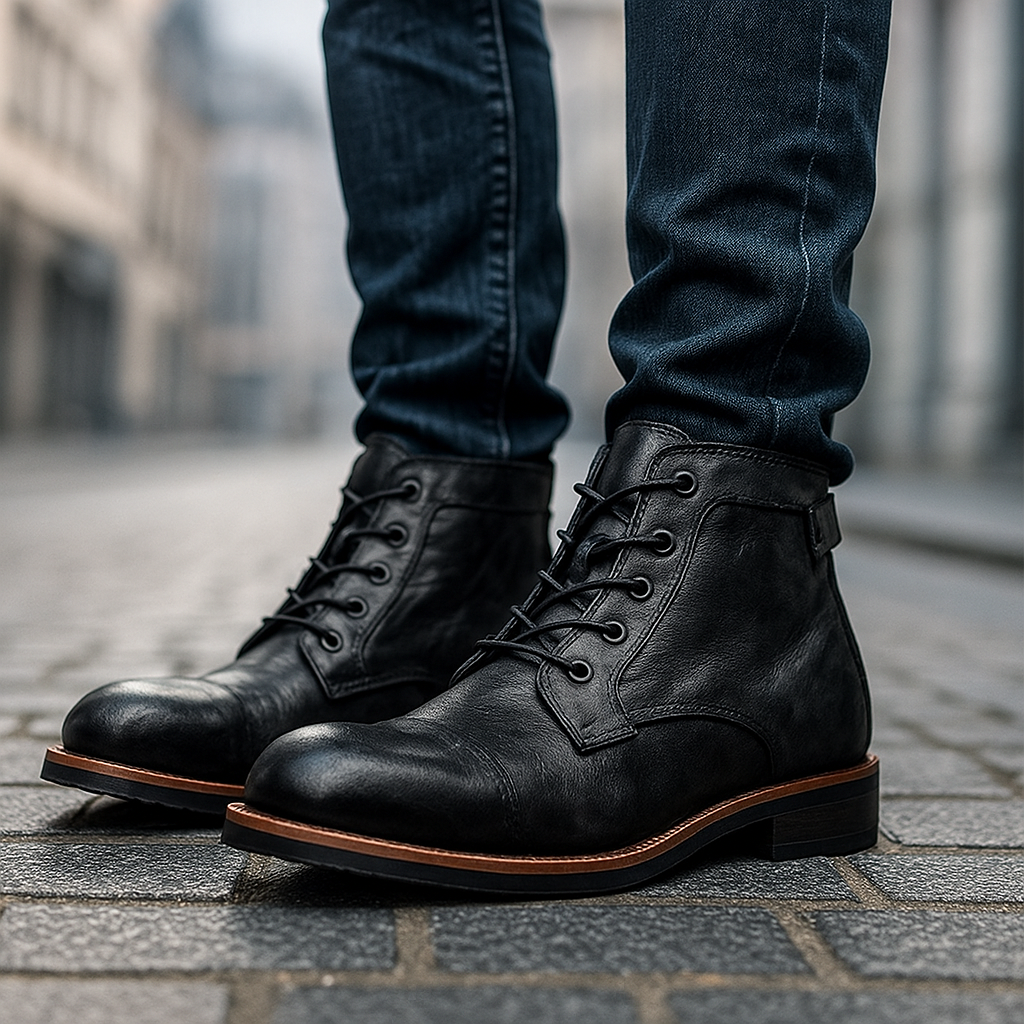 Herren Lederstiefel Clyde – Eleganz und Komfort im Alltag