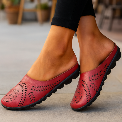 Sandales Orthopédiques Femme Simili Cuir Antidérapantes
