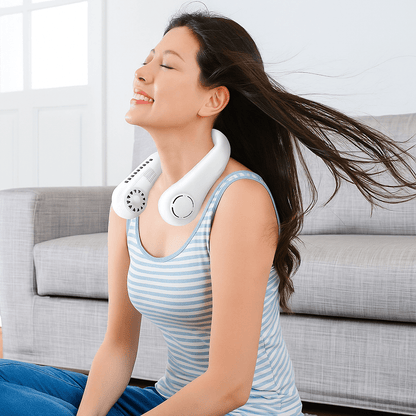 Ventilateur de Cou Sans Fil 360° Portable Silencieux