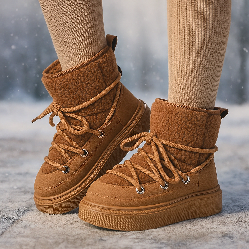 Bottes d’hiver à lacets – confort & sécurité