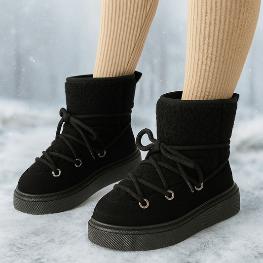 Bottes d’hiver à lacets – confort & sécurité