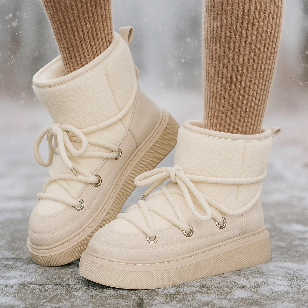 Bottes d’hiver à lacets – confort & sécurité