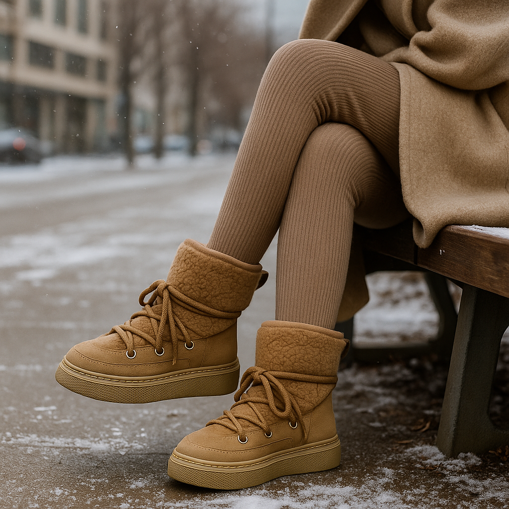 Bottes d’hiver à lacets – confort & sécurité