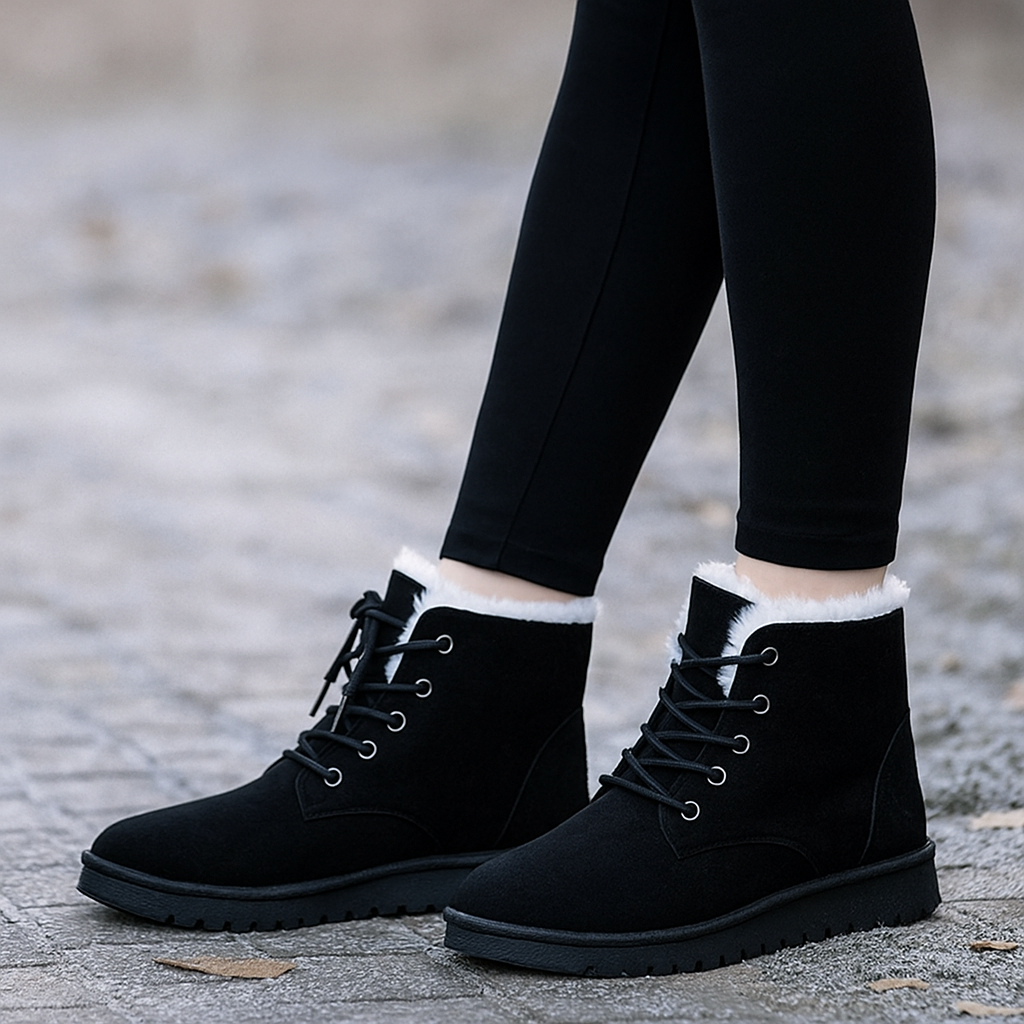 Schnürstiefeletten für Damen – Wärme & Stabilität