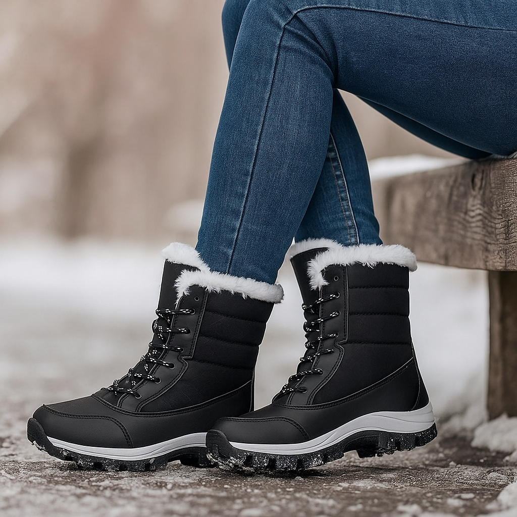 Winter Schneestiefel Damen – Wärme & Haftung
