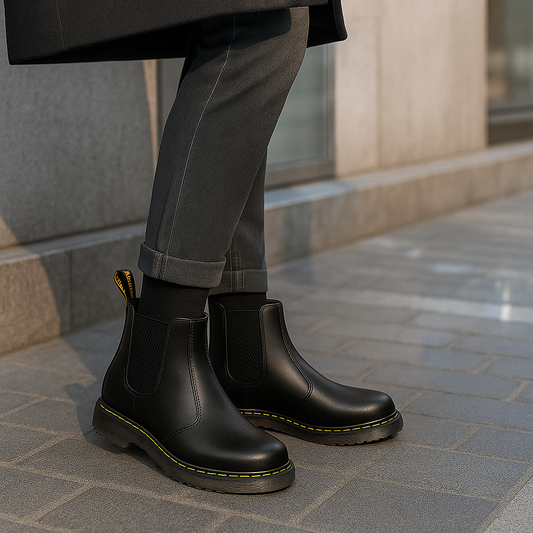 Bottes Chelsea en cuir unisexes – Élégance et confort durable