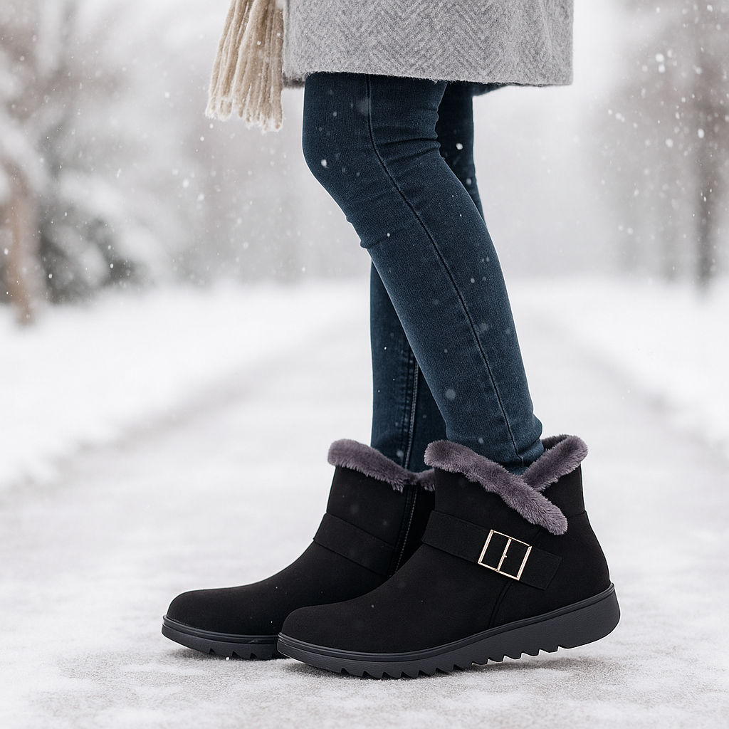 Bottes d’Hiver Klaire en Suède Doublées
