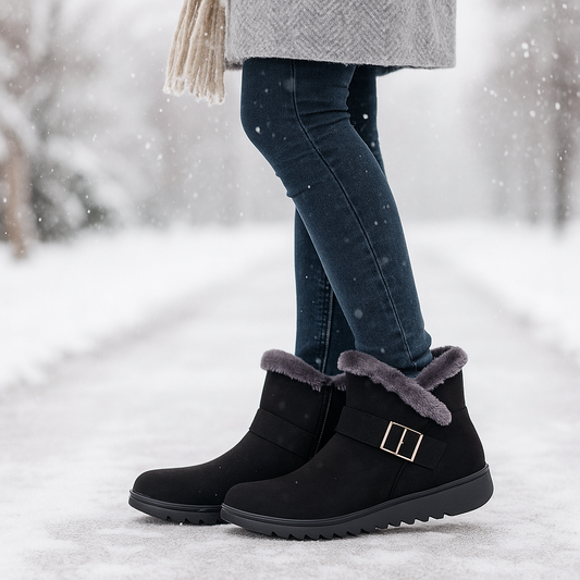 Bottes d’Hiver Klaire en Suède Doublées