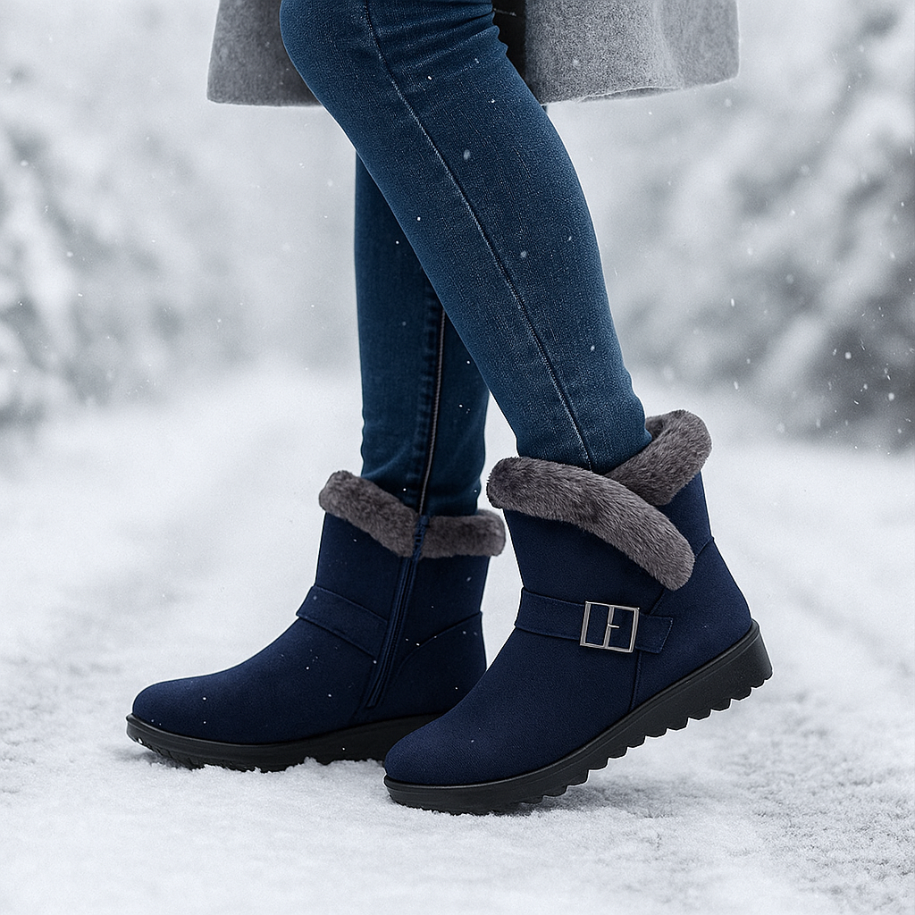 Bottes d’Hiver Klaire en Suède Doublées