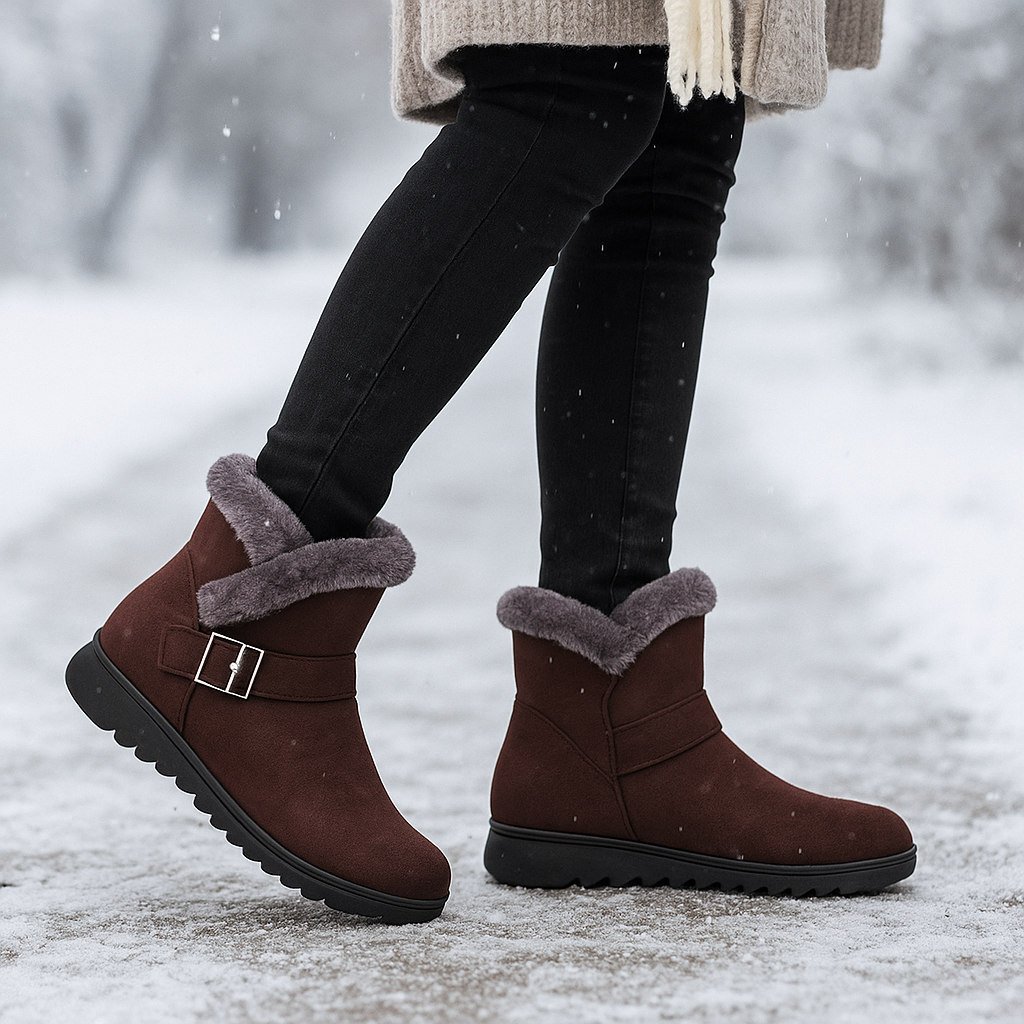 Bottes d’Hiver Klaire en Suède Doublées