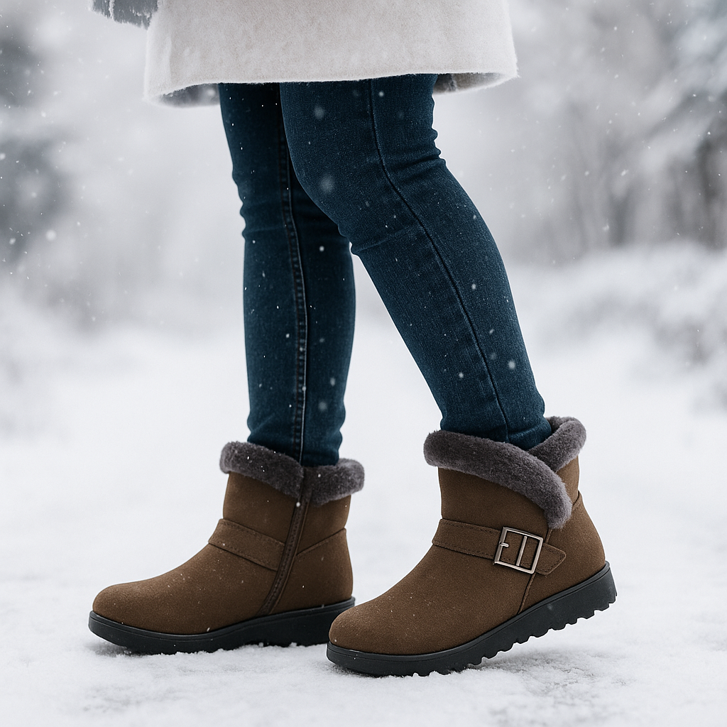 Bottes d’Hiver Klaire en Suède Doublées