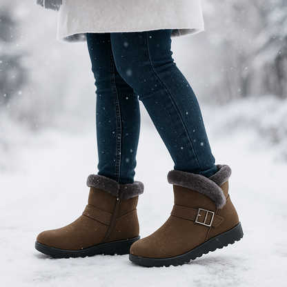 Bottes d’Hiver Klaire en Suède Doublées