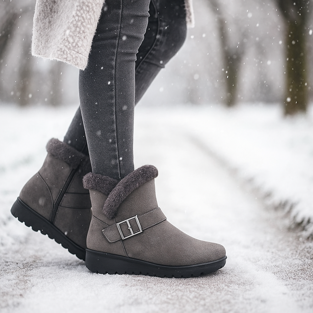 Bottes d’Hiver Klaire en Suède Doublées