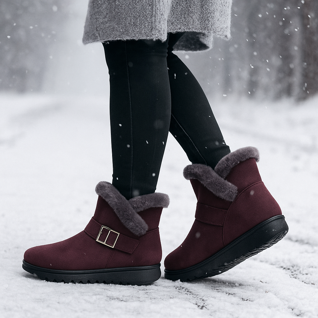 Bottes d’Hiver Klaire en Suède Doublées