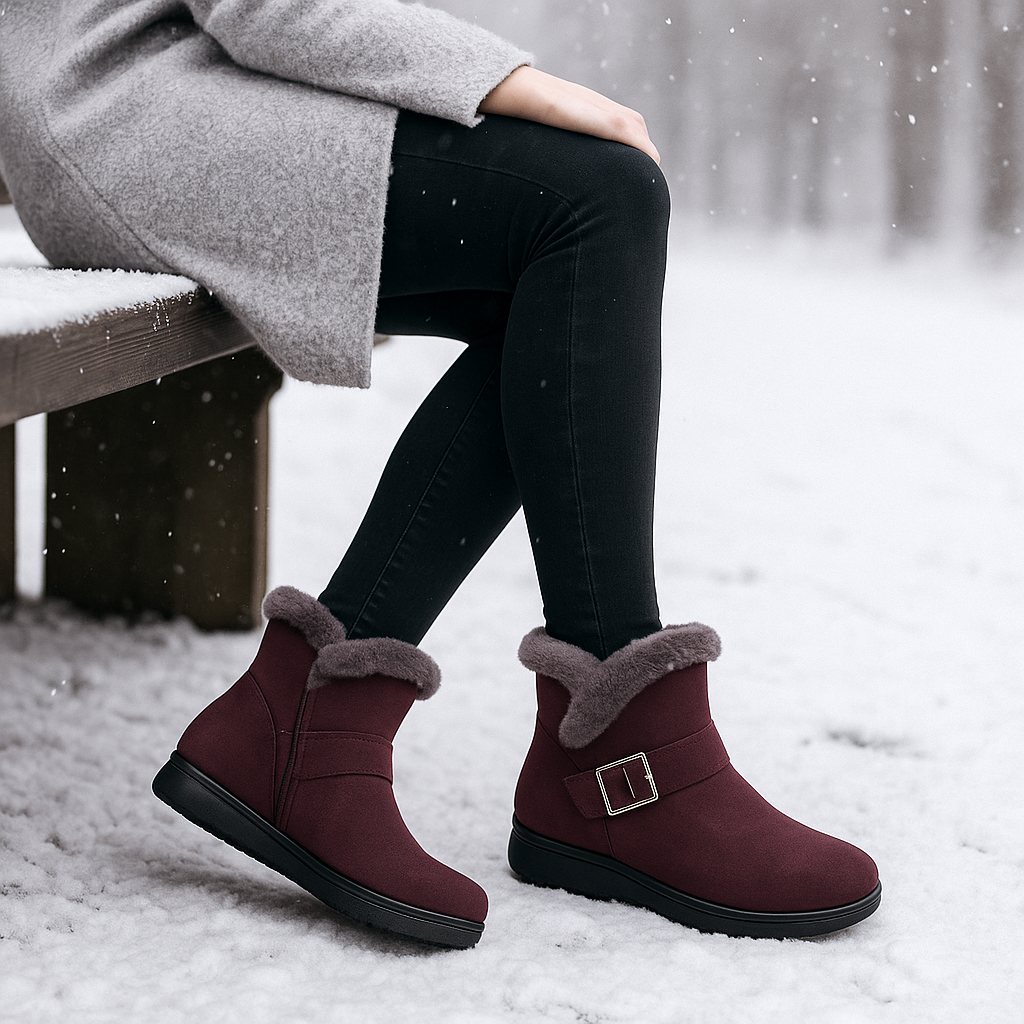 Bottes d’Hiver Klaire en Suède Doublées