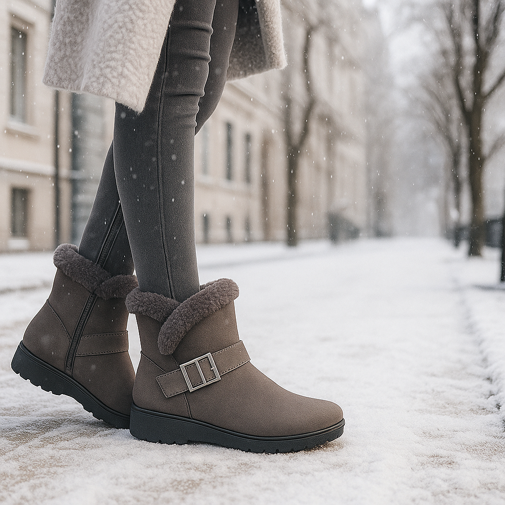 Bottes d’Hiver Klaire en Suède Doublées
