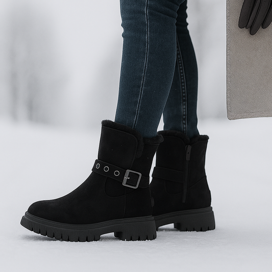 Bottes en Suède Doublées – Style Chic et Confort Thermique